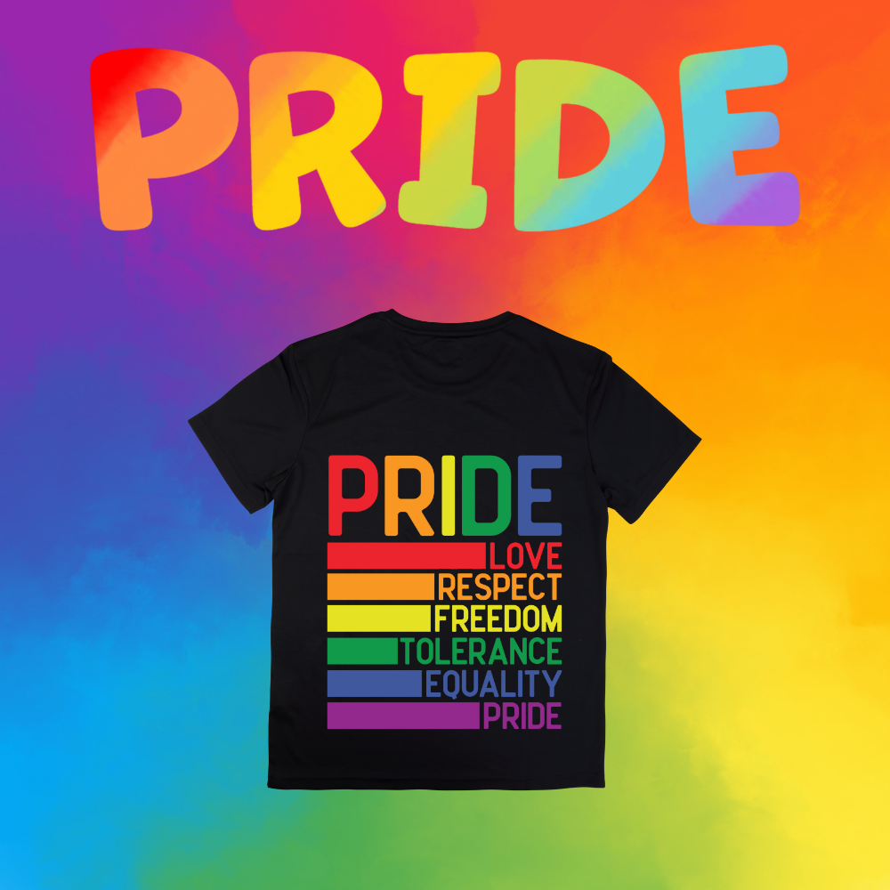 Pride T-Shirt Collection – PRIDE, LOVE, RESPECT