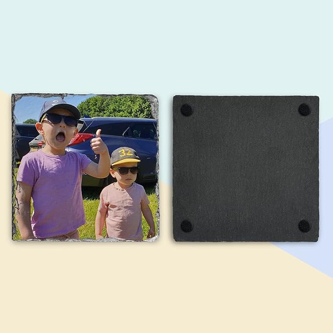 Personalised Slate Coaster – Custom Design & Text