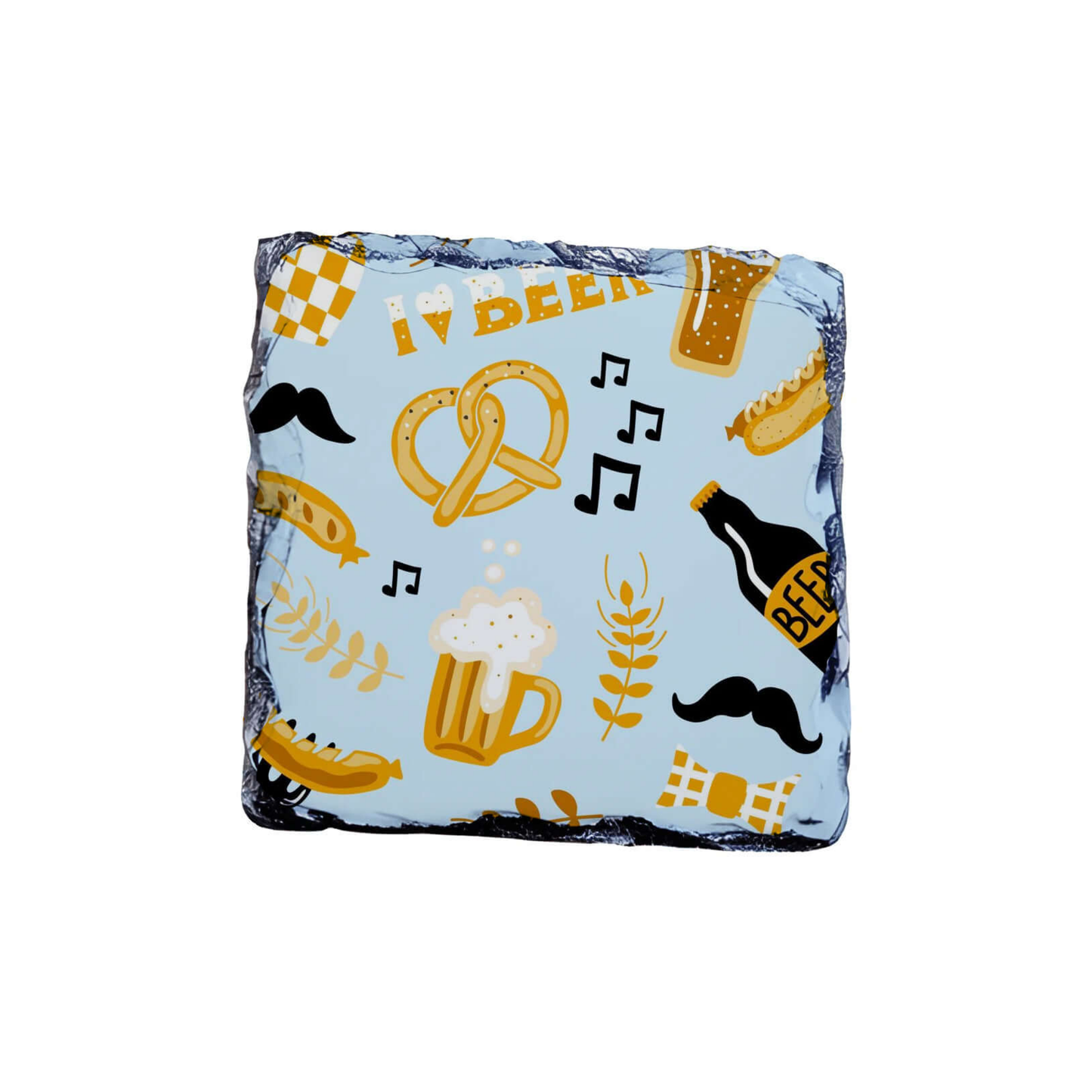 9x9 Custom Slate Coaster – Add Your Photo, Logo or Text