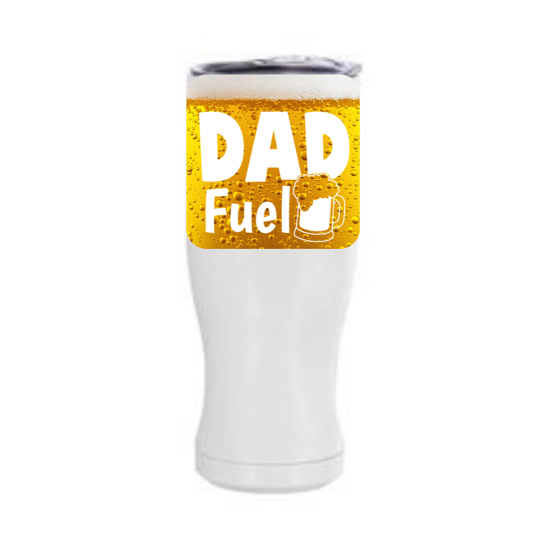 “Dad Fuel” Pint Tumbler – Keeps Beer Cold, Comes with Lid