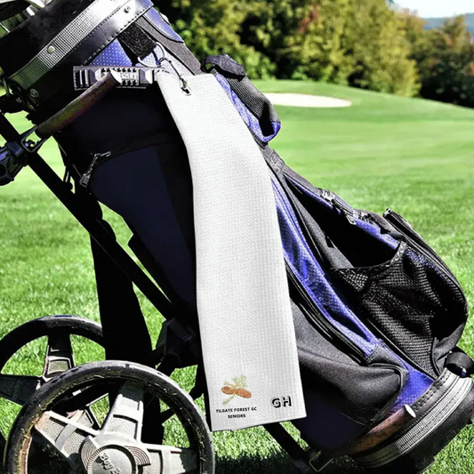Personalised Waffle Golf Towel with Clip – Add Your Logo, Name or Design