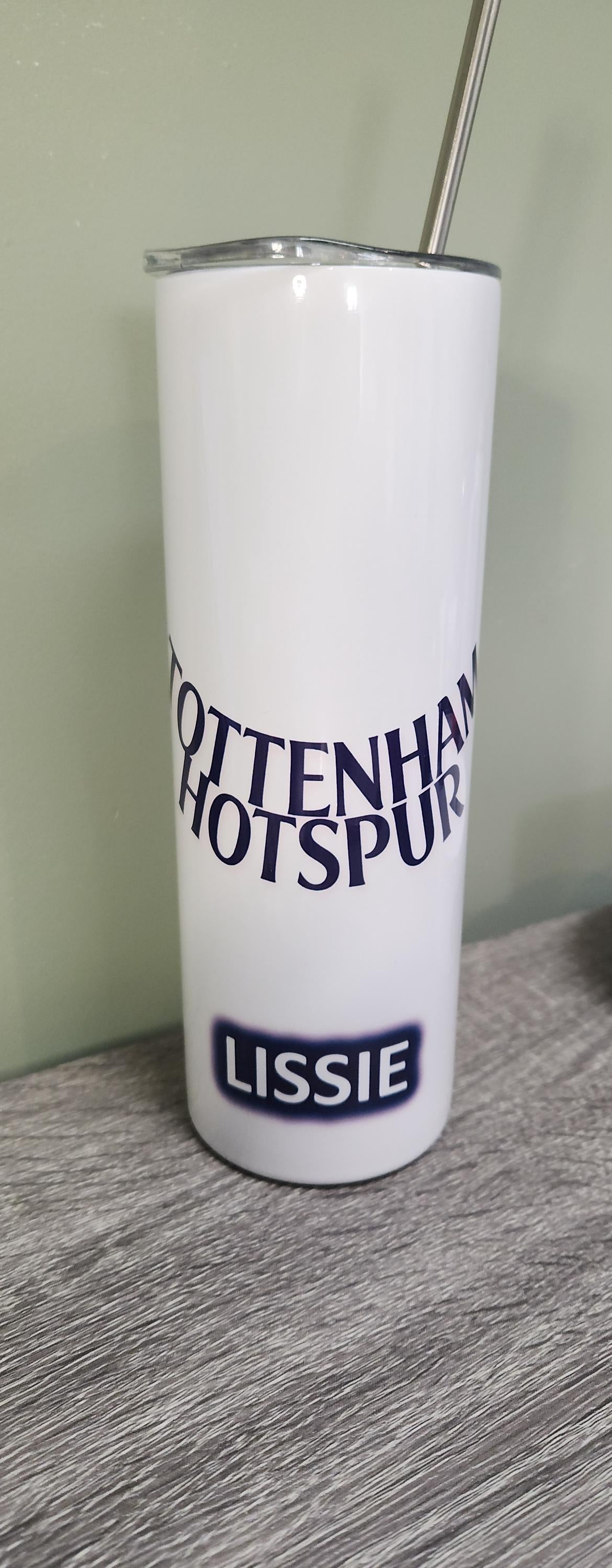 Personalised Spurs 20oz Stainless Steel Tumbler with Sports Cap
