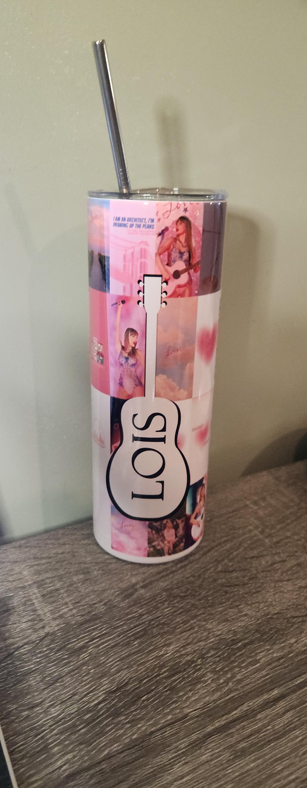 Taylor Swift 20oz Tumbler – Personalised with Your Name!