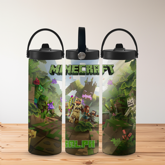 Personalised Mine Kraft Themed Tumbler