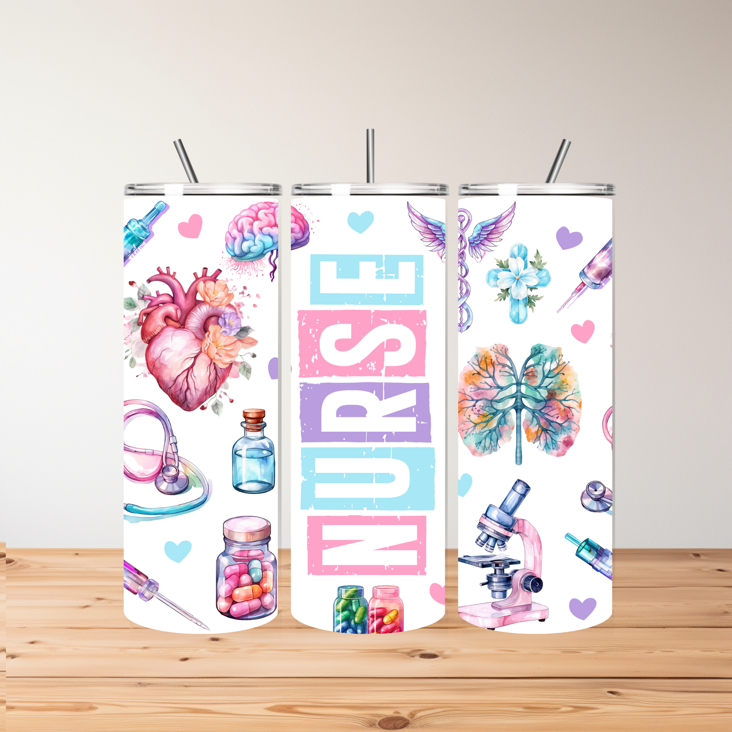 Pastel Nurse Tumbler