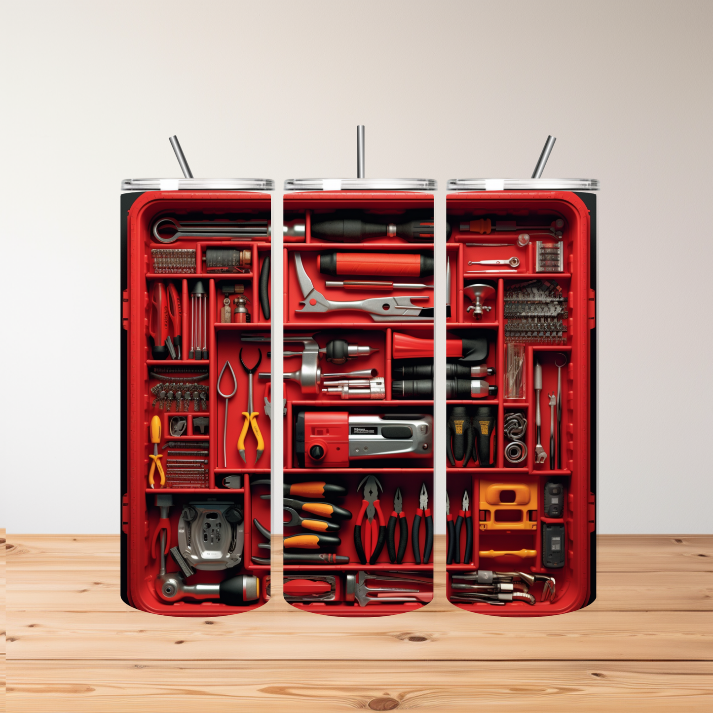 Toolbox-Themed 20oz Tumbler – Perfect Gift for DIY Lovers & Tradespeople