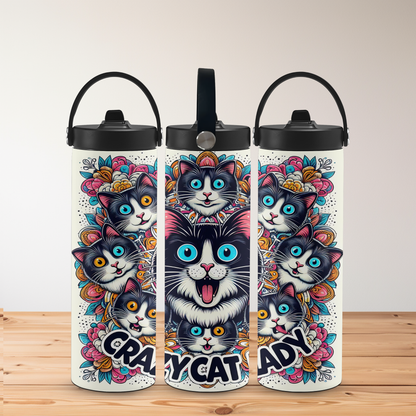 Crazy Cat Lady - 20oz Personalised Tumbler