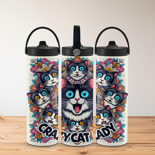 Crazy Cat Lady - 20oz Personalised Tumbler