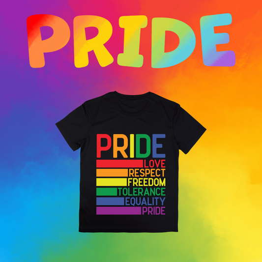 Pride T-Shirt Collection – PRIDE, LOVE, RESPECT