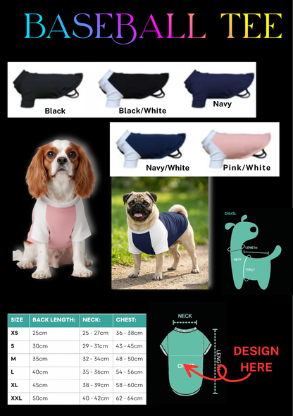 The image is a collage of various images related to baseball-themed clothing for dogs, including a dog wearing a baseball jersey, different colored dog jackets, and a dog wearing a baseball jersey.