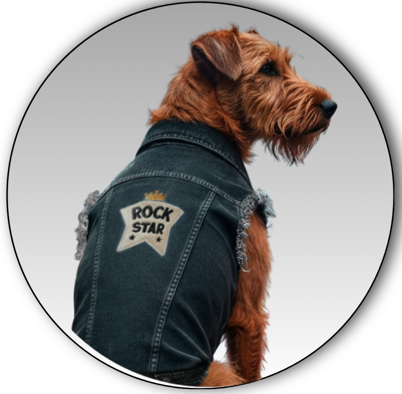 Dog's Denim Jacket - Ready To Personalise