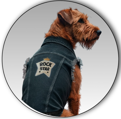 Dog's Denim Jacket - Ready To Personalise