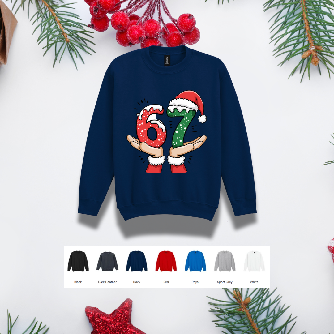 Kids Christmas Sweater – '67' Hands
