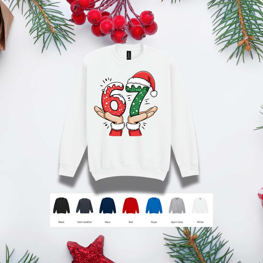 Kids Christmas Sweater – '67' Hands