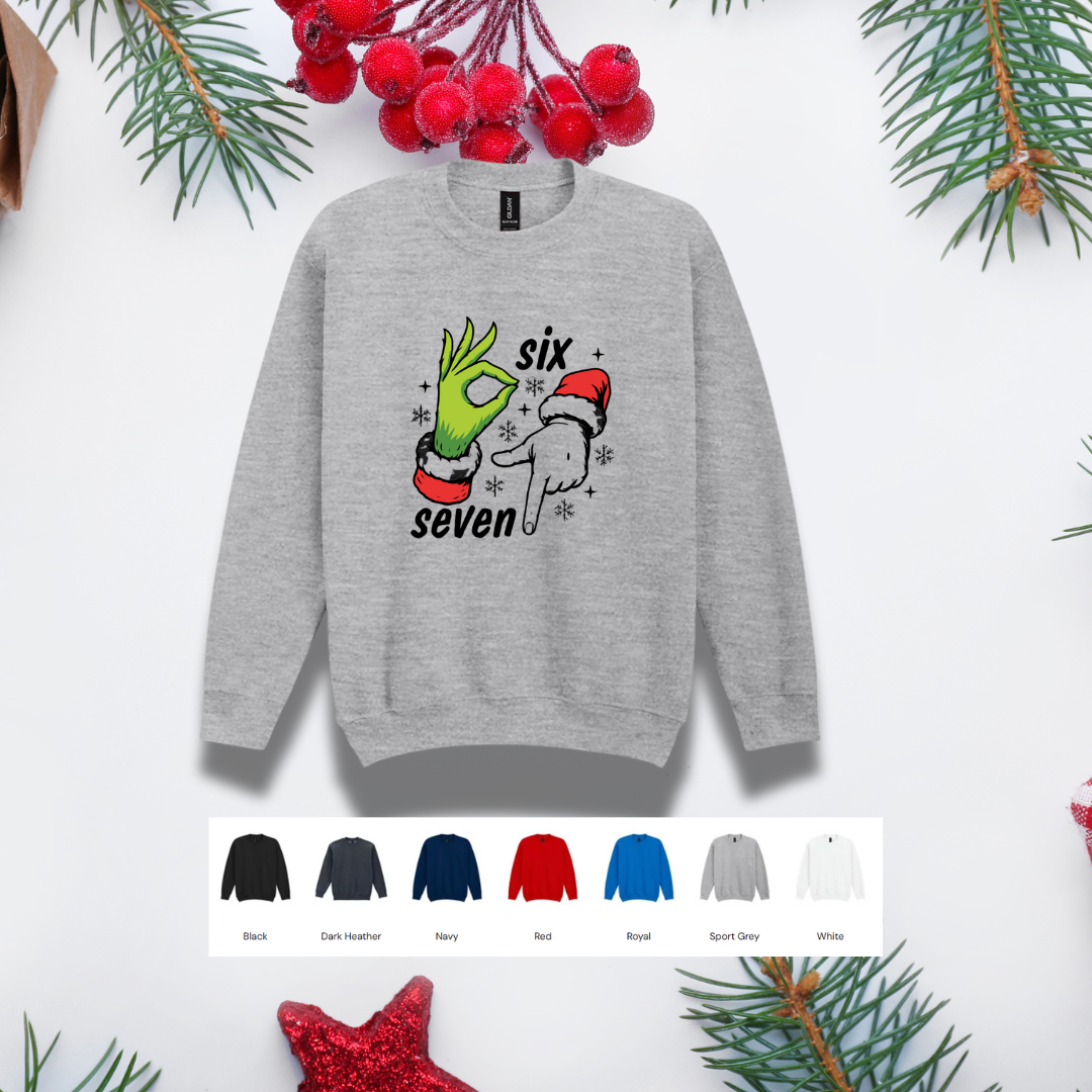 Kids Christmas Sweater – '67' Hand Gestures