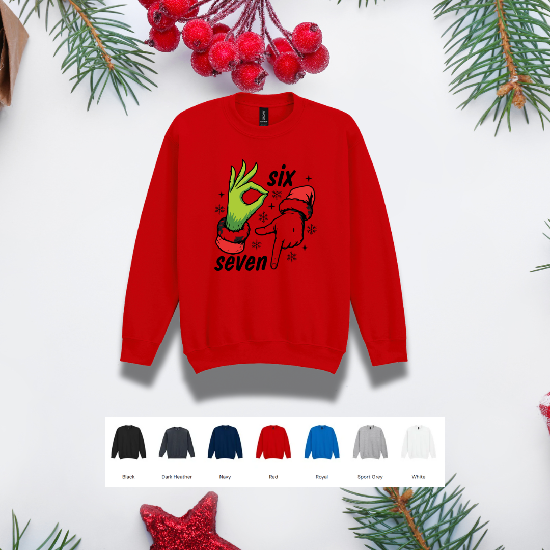 Kids Christmas Sweater – '67' Hand Gestures