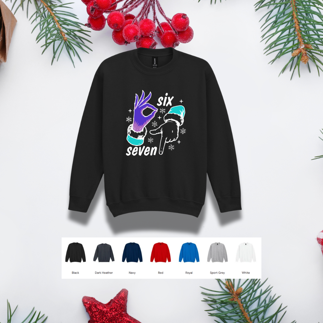 Kids Christmas Sweater – '67' Hand Gestures