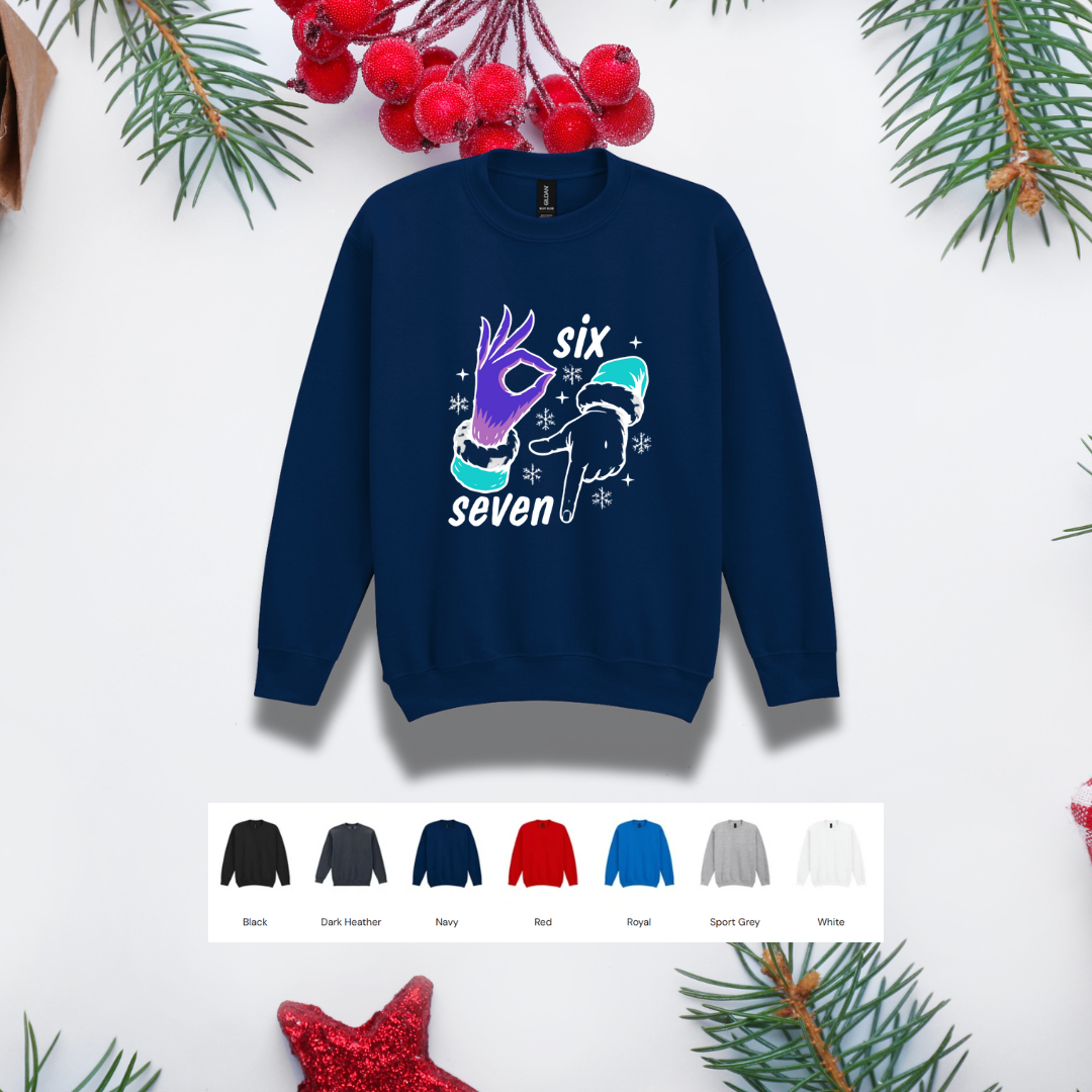 Kids Christmas Sweater – '67' Hand Gestures