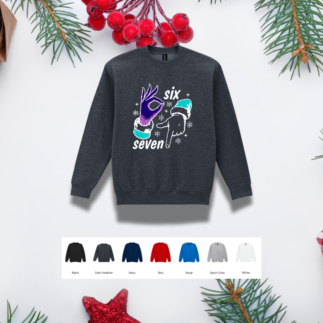 Kids Christmas Sweater – '67' Hand Gestures
