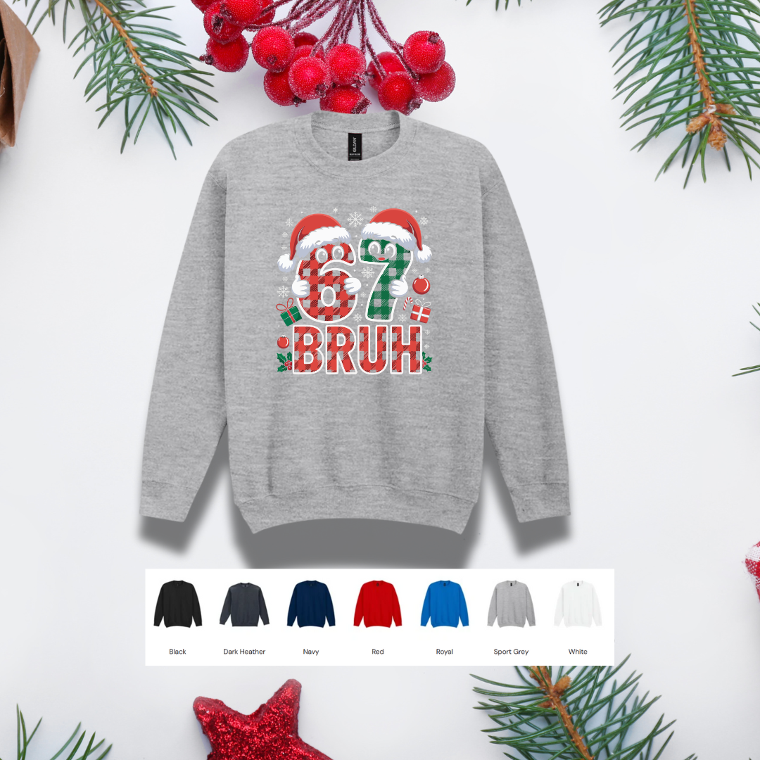 Kids Christmas Sweater – '67' Bruh