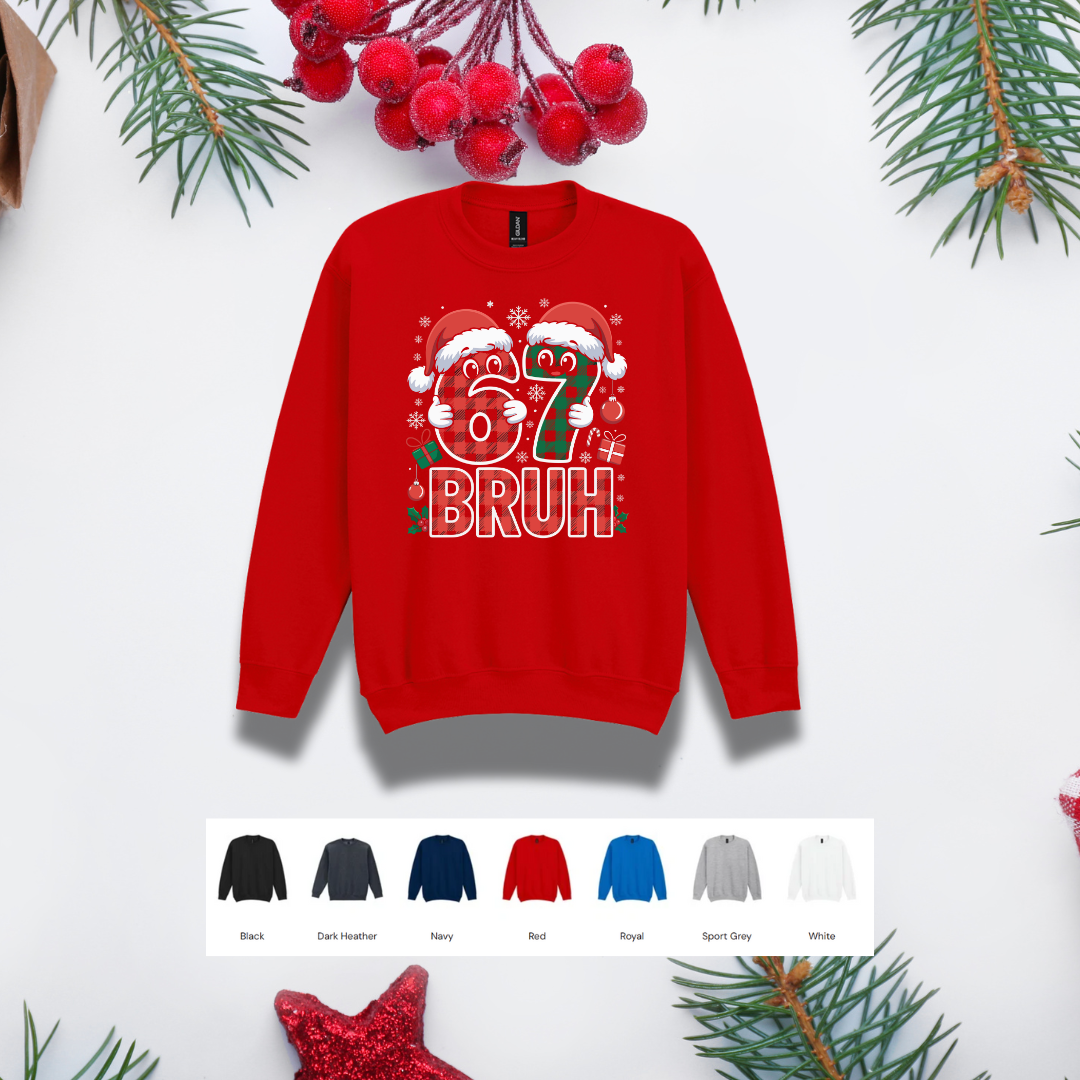 Kids Christmas Sweater – '67' Bruh