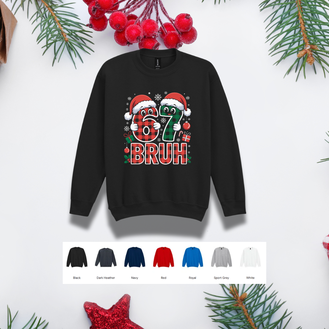 Kids Christmas Sweater – '67' Bruh