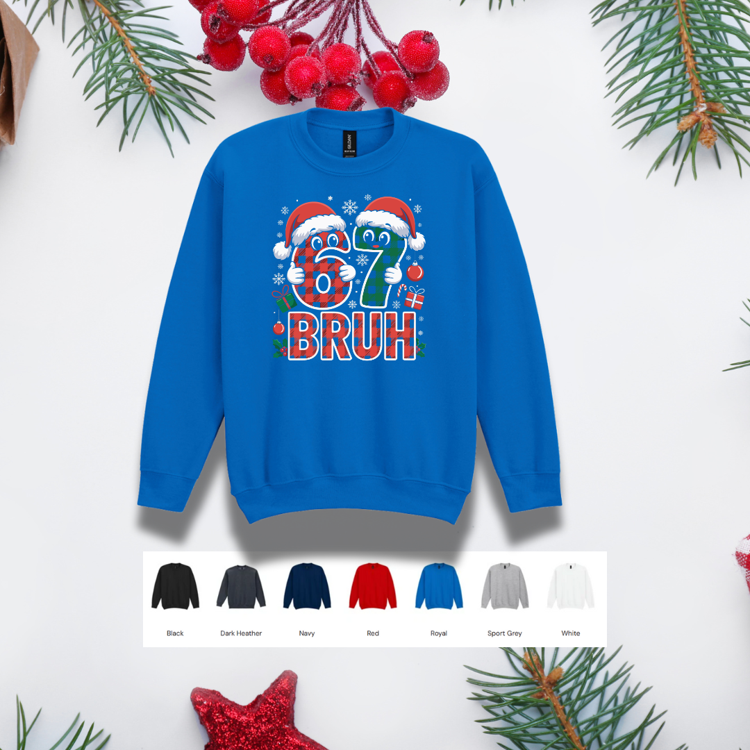 Kids Christmas Sweater – '67' Bruh