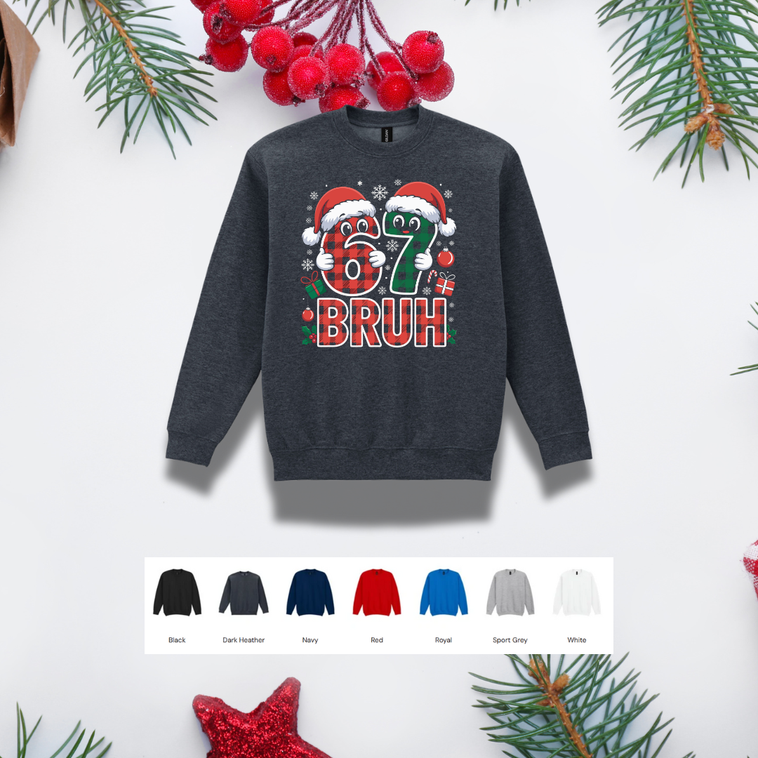 Kids Christmas Sweater – '67' Bruh