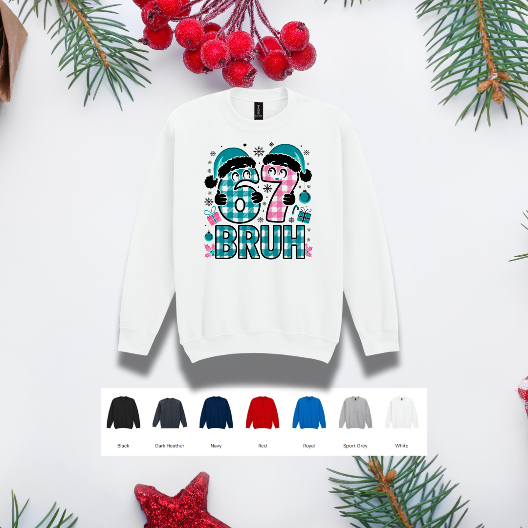 Kids Christmas Sweater – '67' Bruh