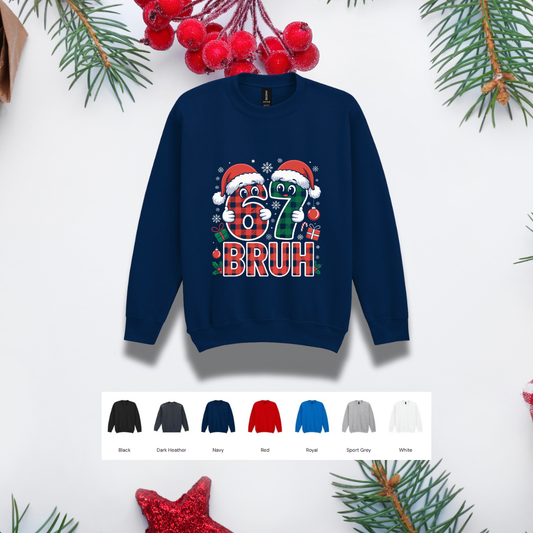 Kids Christmas Sweater – '67' Bruh