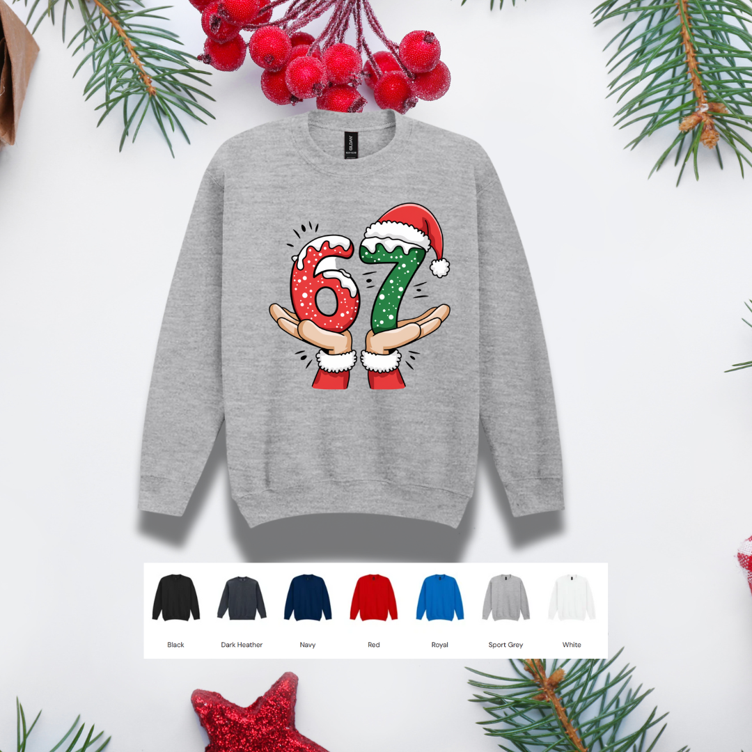 Kids Christmas Sweater – '67' Hands
