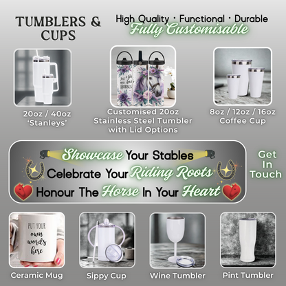 Horse Related Personalised Drinkware