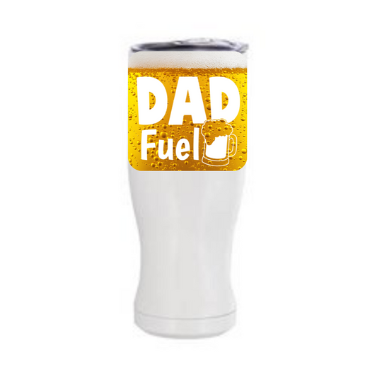 “Dad Fuel” Pint Tumbler – Keeps Beer Cold, Comes with Lid