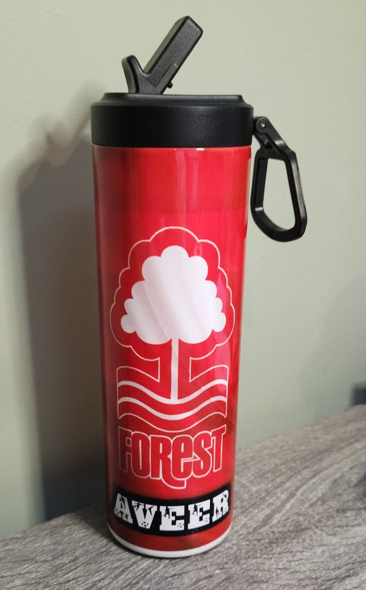 Nottingham Forest 20oz Tumbler – Choice of Lid | Forest Fan Gift | Double-Walled Insulated Bottle