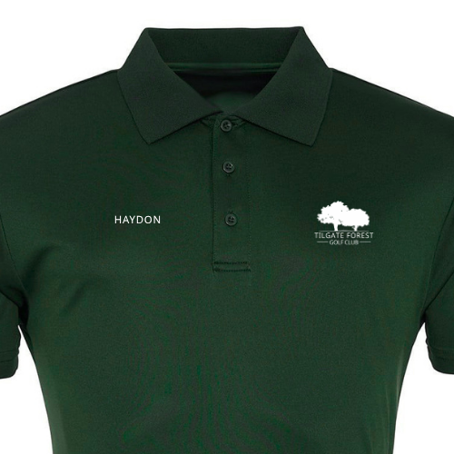 Tilgate Forest Golf Club – Cool Performance Polo (Recycled Polyester)
