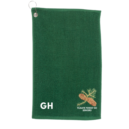 Custom Tilgate Seniors Golf Towel with Clip