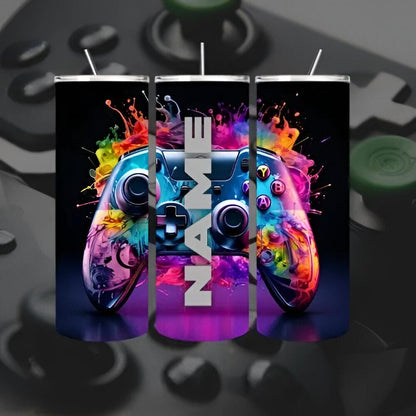 Custom Controller Design Tumbler – Personalise with Your Name!