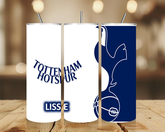 Personalised Spurs 20oz Stainless Steel Tumbler with Sports Cap