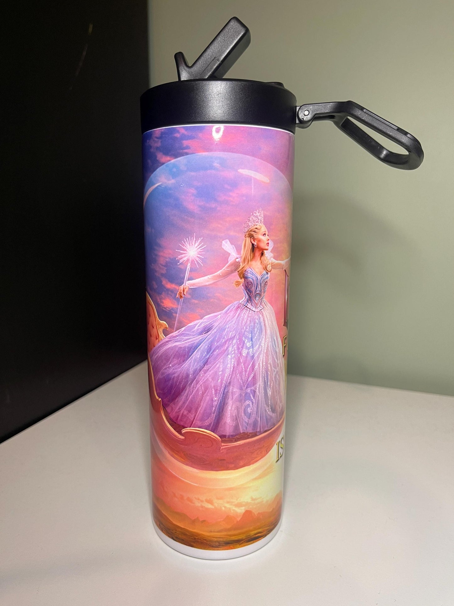 Wicked For Good Stainless Steel Tumbler Bottle - Personalised With Name