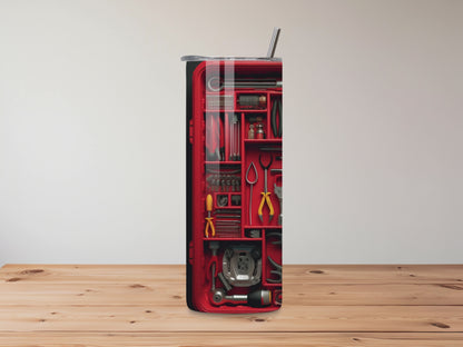 Toolbox-Themed 20oz Tumbler – Perfect Gift for DIY Lovers & Tradespeople