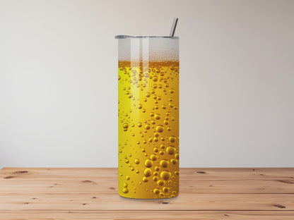 Craft Beer Lover Tumbler – 20oz Stainless Steel – Keeps Beer Cold for Hours