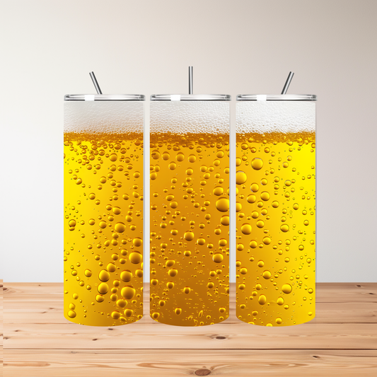 Craft Beer Lover Tumbler – 20oz Stainless Steel – Keeps Beer Cold for Hours