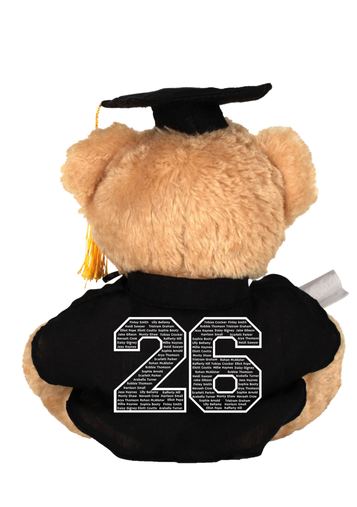 Personalised 2026 Graduation Teddy Bear – Keepsake Gift for Nursery, School, or Uni Leavers